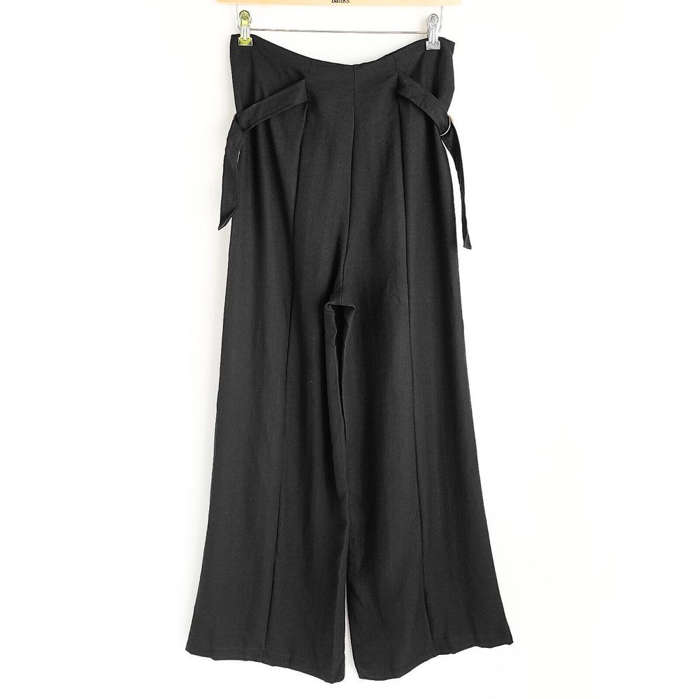 Bishop + Young D-Ring Wide Leg Pants Womens S Black Brand New w/ Tag - Picture 3 of 6